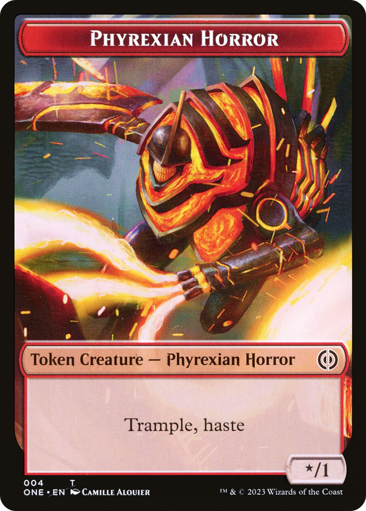Image of Phyrexian Horror (TONE-004) - Phyrexia: All Will Be One Tokens