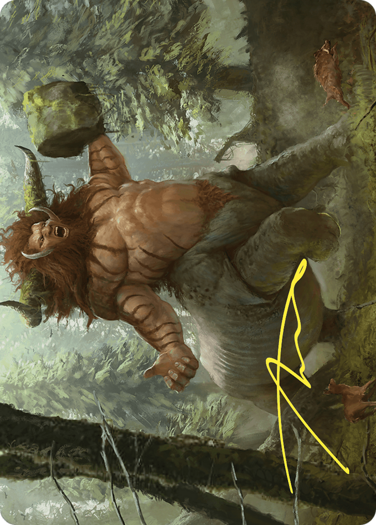 Image of Stonehoof Chieftain // Stonehoof Chieftain (ACMM-026) - Commander Masters Art Series (Borderless) Foil