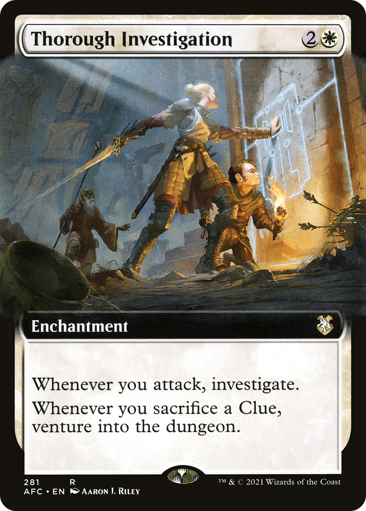 Image of Thorough Investigation (Extended Art) (AFC-281) - Forgotten Realms Commander: (Extended Art)