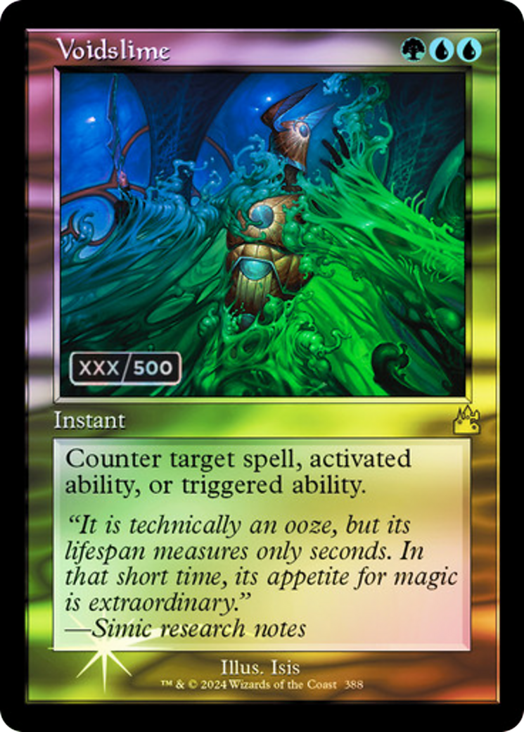 Image of Voidslime (Retro Frame) (Serial Numbered) (RVR-388) - Ravnica Remastered Foil