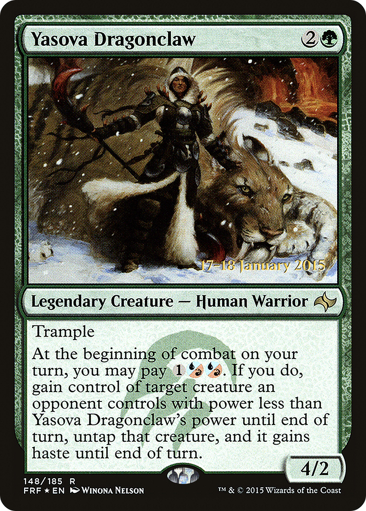 Image of Yasova Dragonclaw (PRE-148) - Fate Reforged Promos Foil