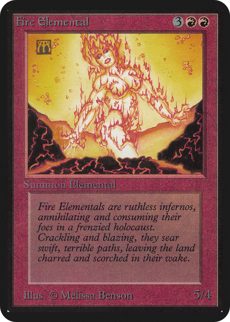 Image of Fire Elemental (LEA-) - Limited Edition Alpha