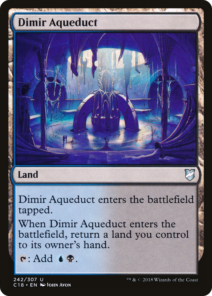 Image of Dimir Aqueduct (C18-242) - Commander 2018