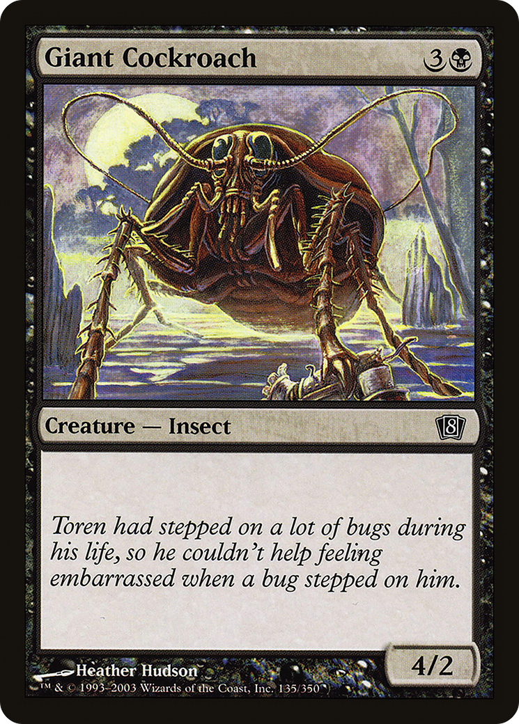 Image of Giant Cockroach (8ED-135) - 8th Edition Foil