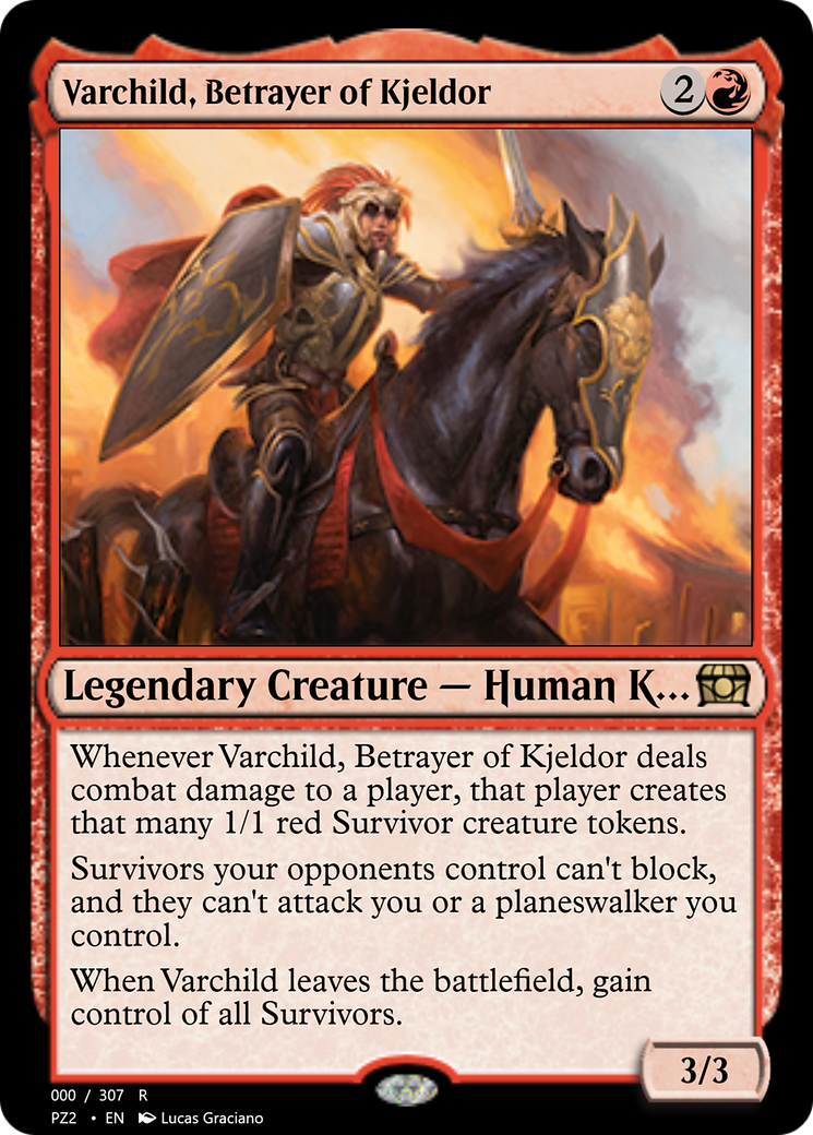 Image of Varchild, Betrayer of Kjeldor (PZ2-70759) - Treasure Chest Foil