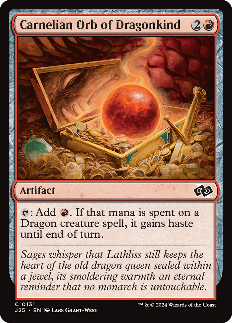 Image of Carnelian Orb of Dragonkind (J25-131) - Foundations Jumpstart