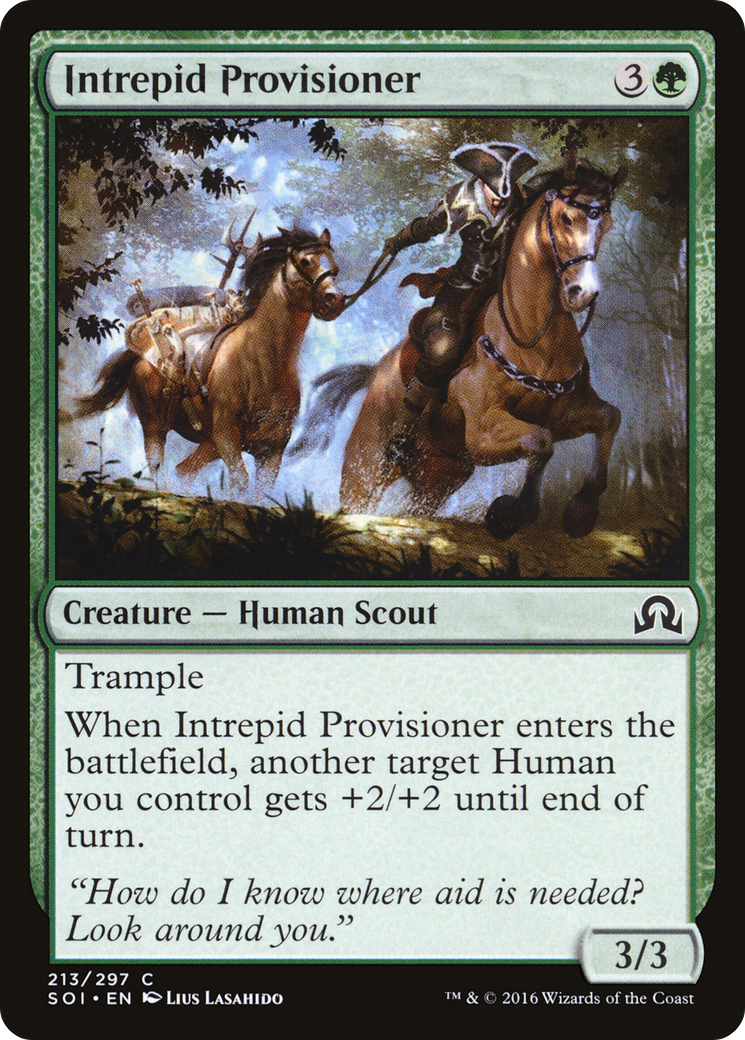 Image of Intrepid Provisioner (SOI-213) - Shadows over Innistrad Foil