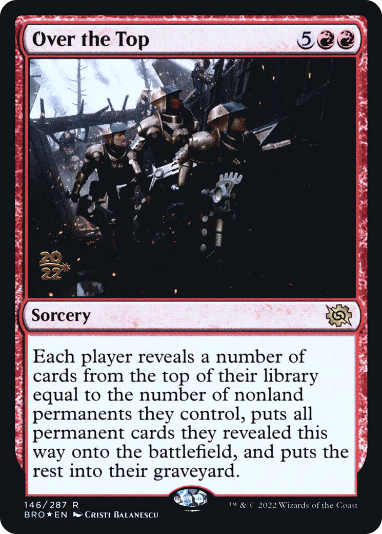 Image of Over the Top (PRE-146) - The Brothers' War Promos Foil