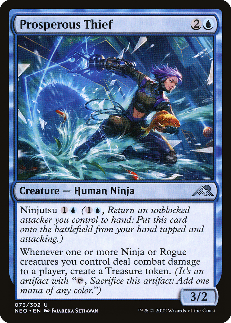 Image of Prosperous Thief (NEO-073) - Kamigawa: Neon Dynasty Foil