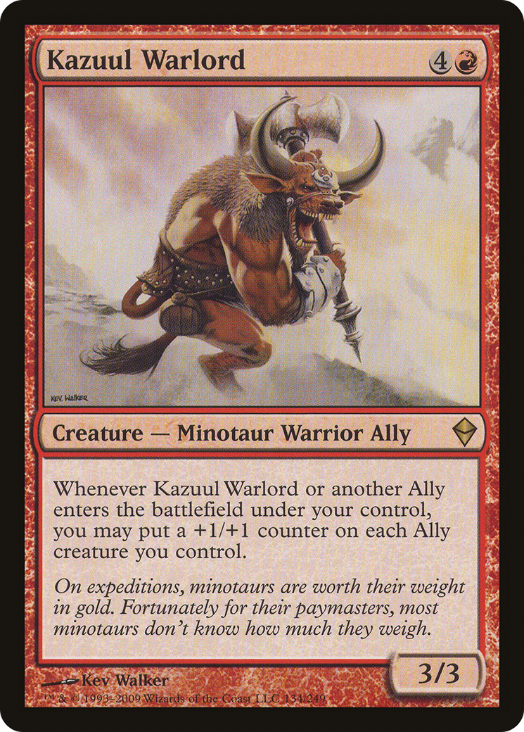 Image of Kazuul Warlord (ZEN-134) - Zendikar Foil