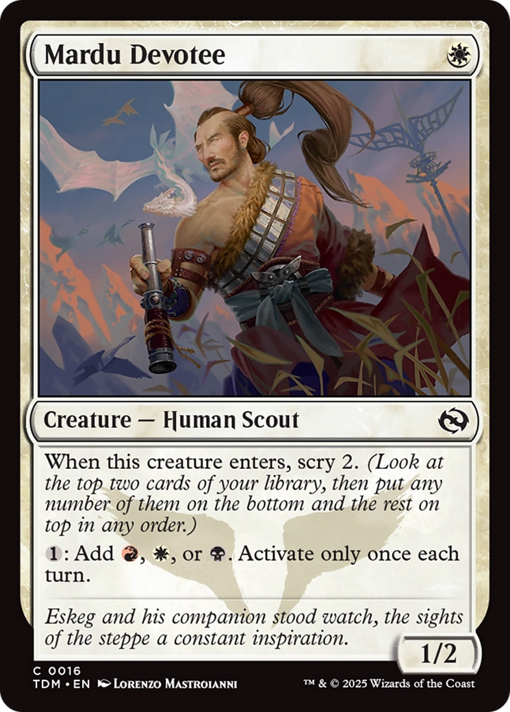 Image of Mardu Devotee (TDM-016) - Tarkir: Dragonstorm Foil
