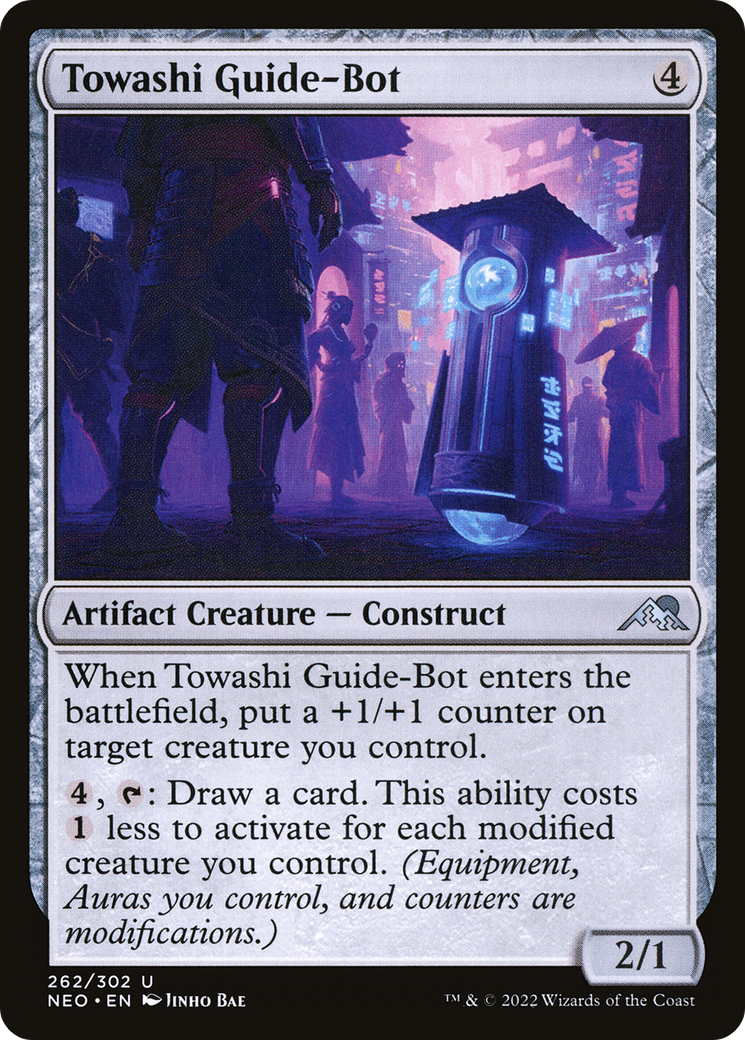 Image of Towashi Guide-Bot (NEO-262) - Kamigawa: Neon Dynasty Foil
