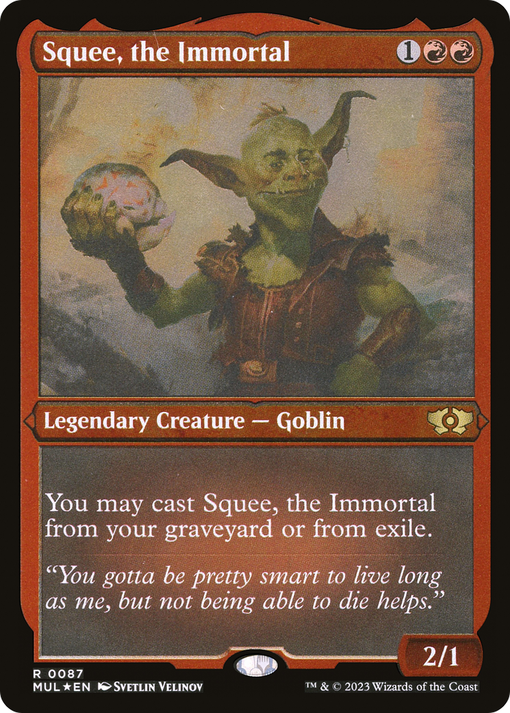Image of Squee, the Immortal (Foil Etched) (MUL-087) - Multiverse Legends Foil