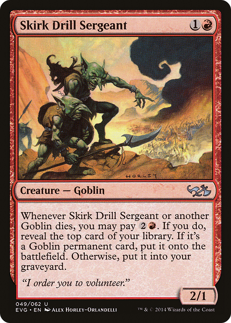 Image of Skirk Drill Sergeant (DD3-049) - Duel Decks Anthology: Elves vs. Goblins
