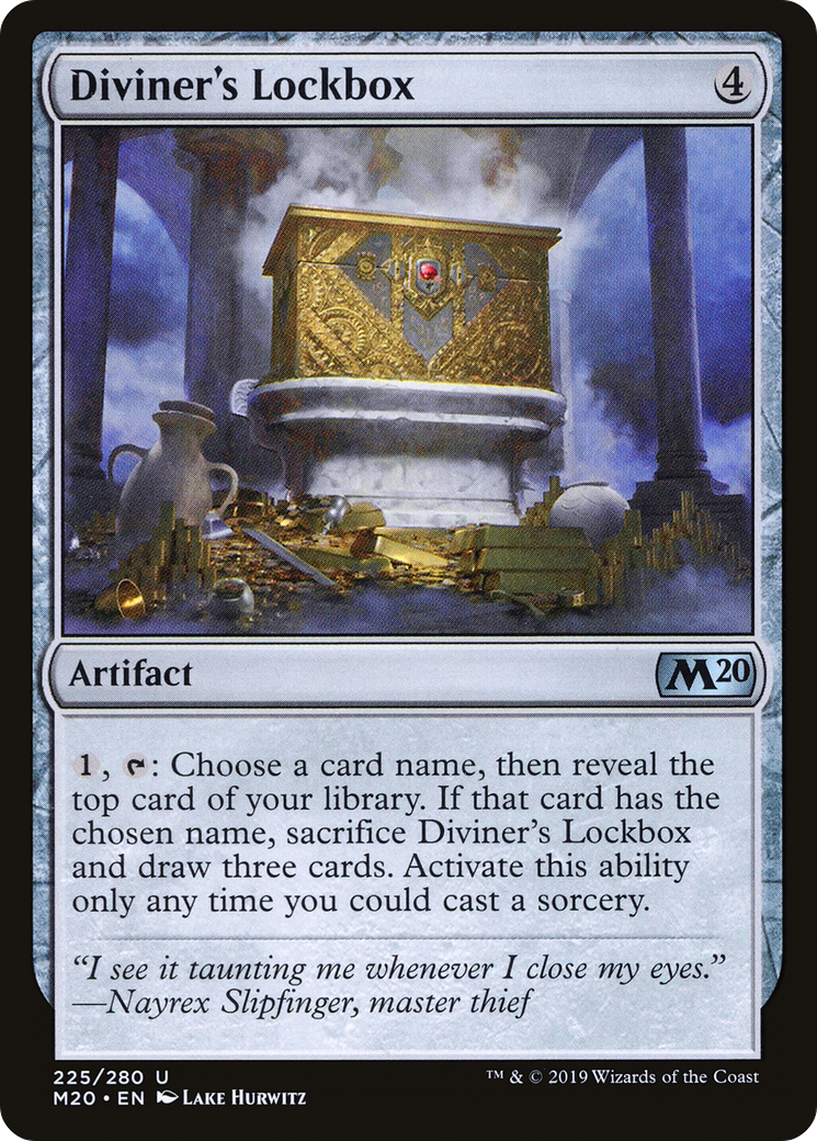 Image of Diviner's Lockbox (M20-225) - Core Set 2020 Foil