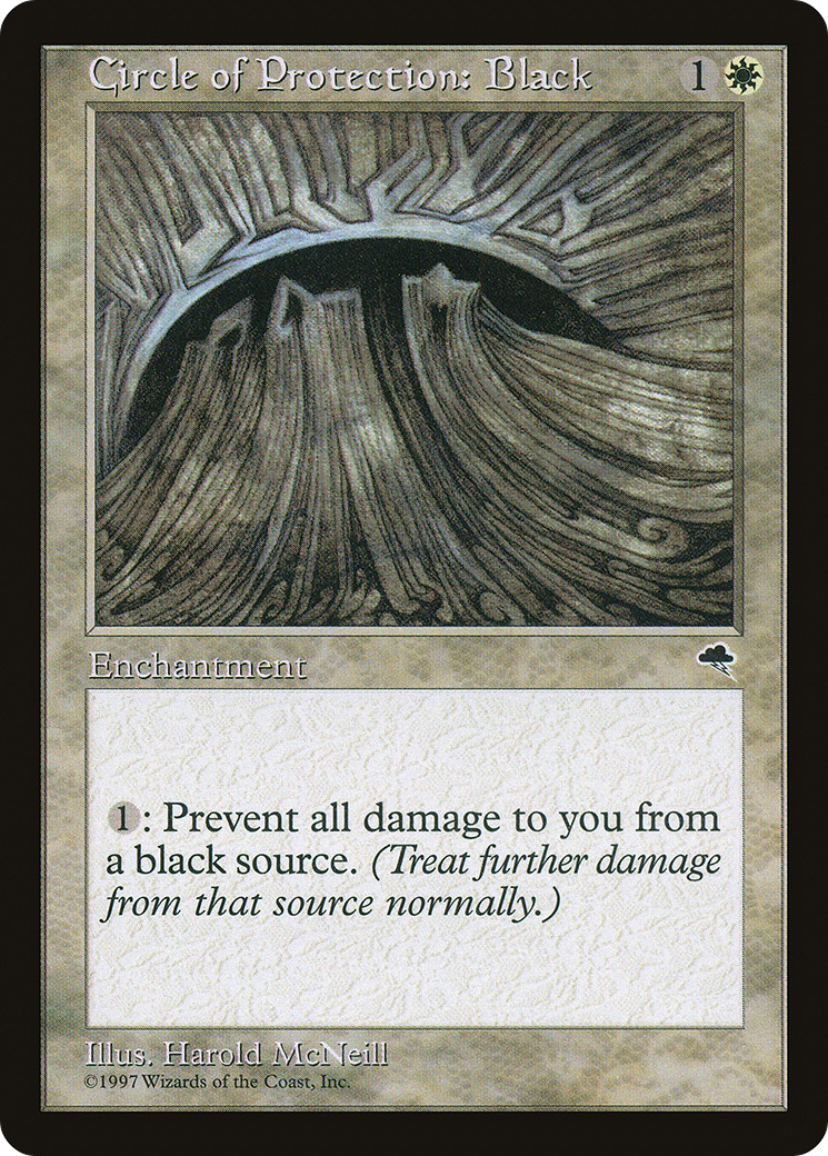 Image of Circle of Protection: Black (TMP-008) - Tempest