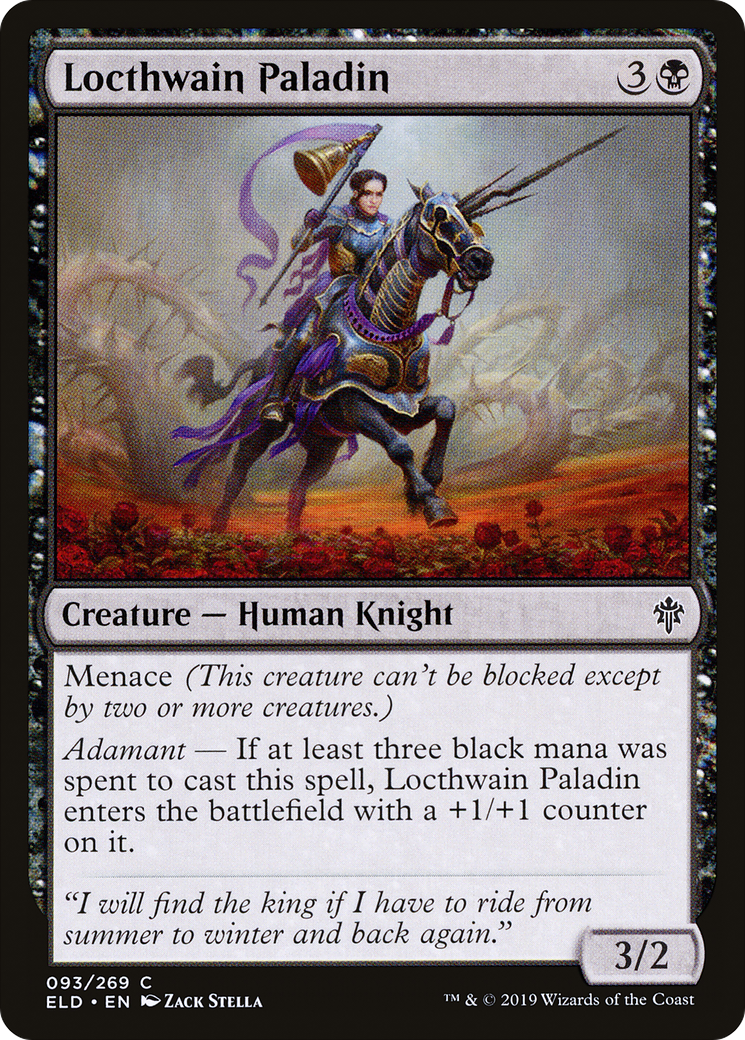 Image of Locthwain Paladin (ELD-093) - Throne of Eldraine