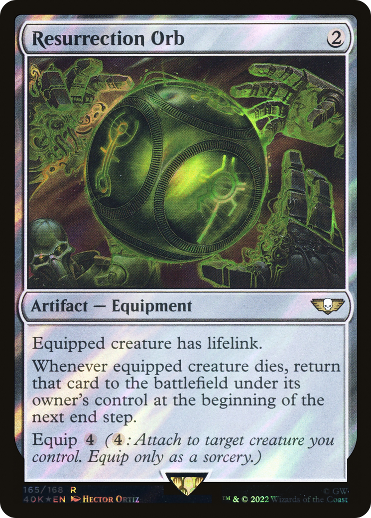 Image of Resurrection Orb (Surge Foil) (40K-165) - Warhammer 40,000 Commander Foil