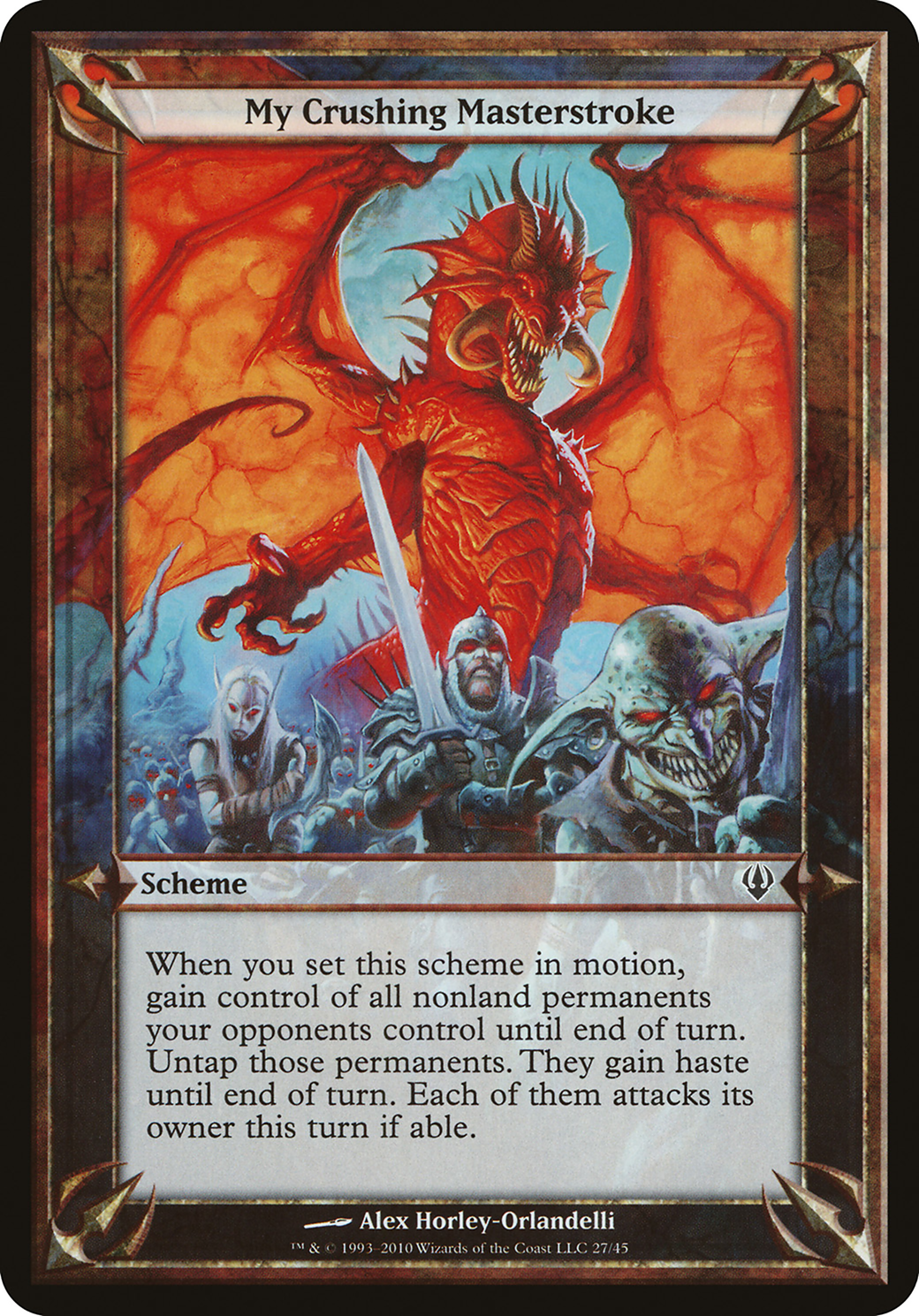 Image of My Crushing Masterstroke (Archenemy) (OVER-) - Archenemy Schemes