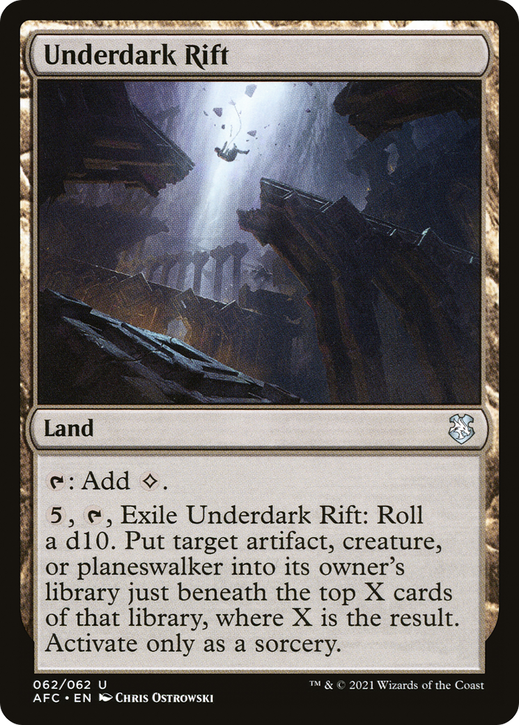Image of Underdark Rift (AFC-062) - Forgotten Realms Commander