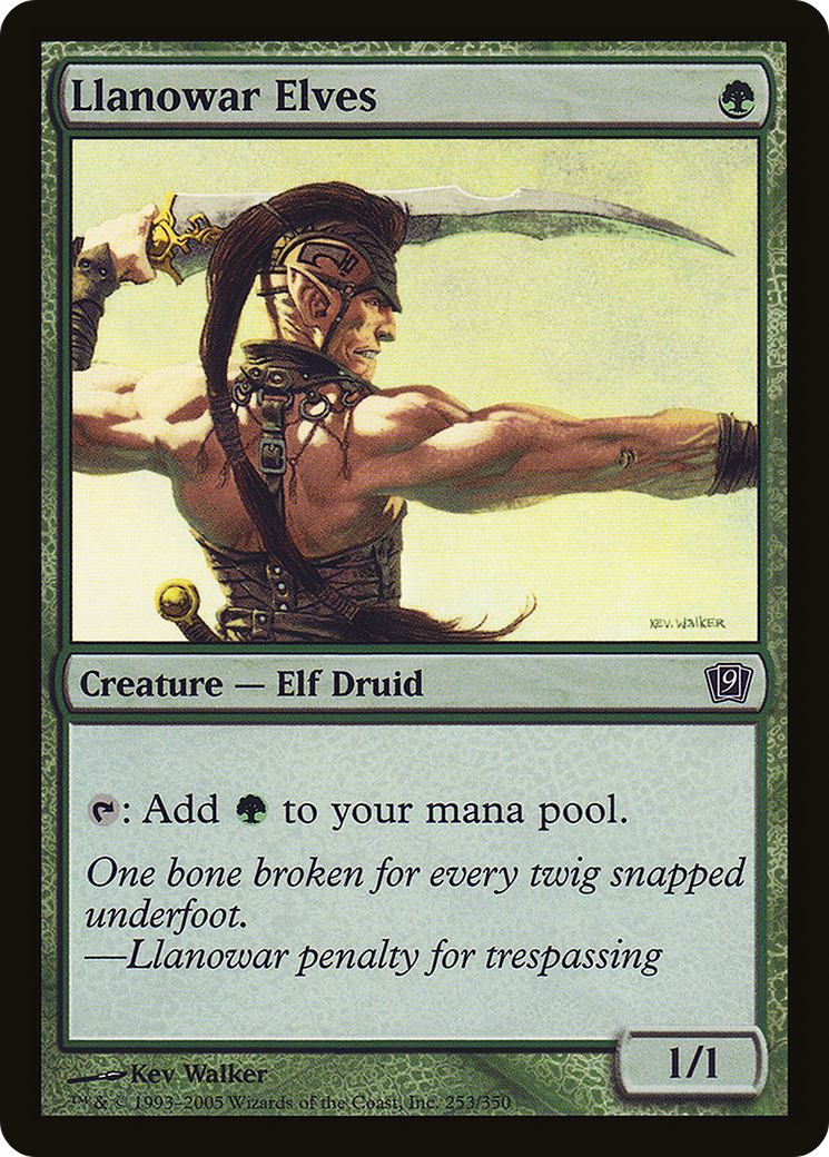 Image of Llanowar Elves (9ED-253) - 9th Edition Foil