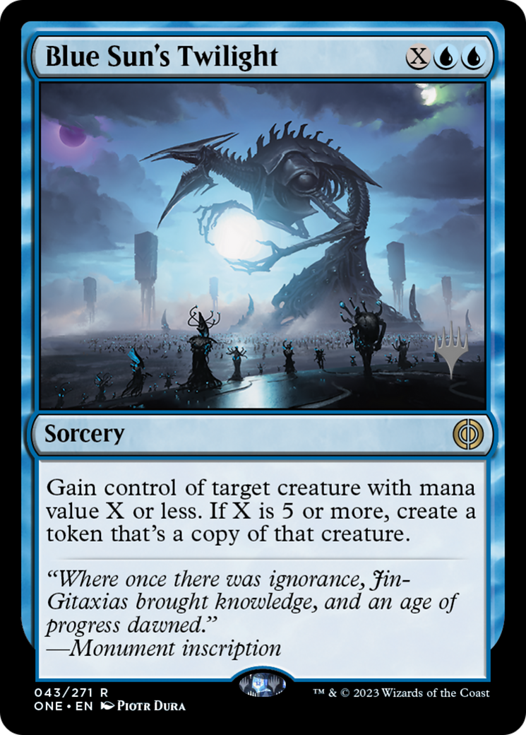 Image of Blue Sun's Twilight (PPONE-043) - Phyrexia: All Will Be One Promos Foil