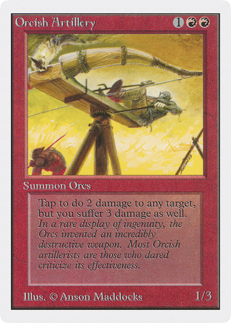 Image of Orcish Artillery (2ED-) - Unlimited Edition
