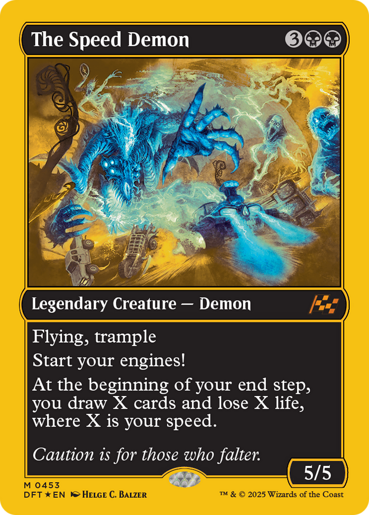 Image of The Speed Demon (First-Place Foil) (DFT-453) - Aetherdrift Foil