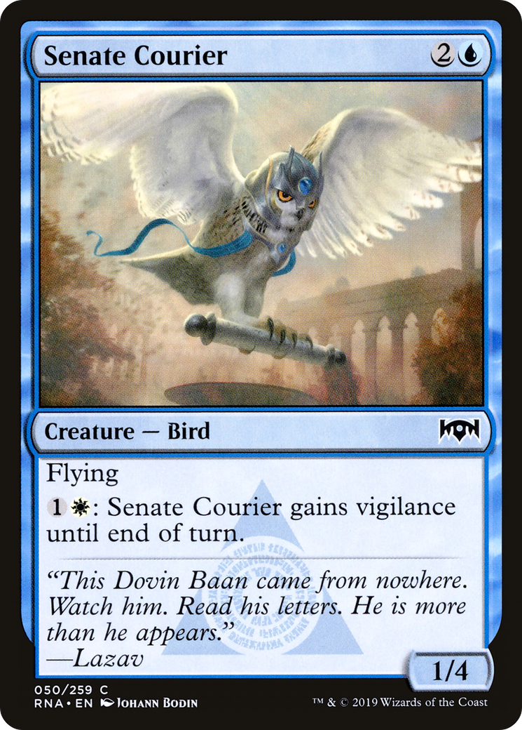 Image of Senate Courier (RNA-050) - Ravnica Allegiance Foil