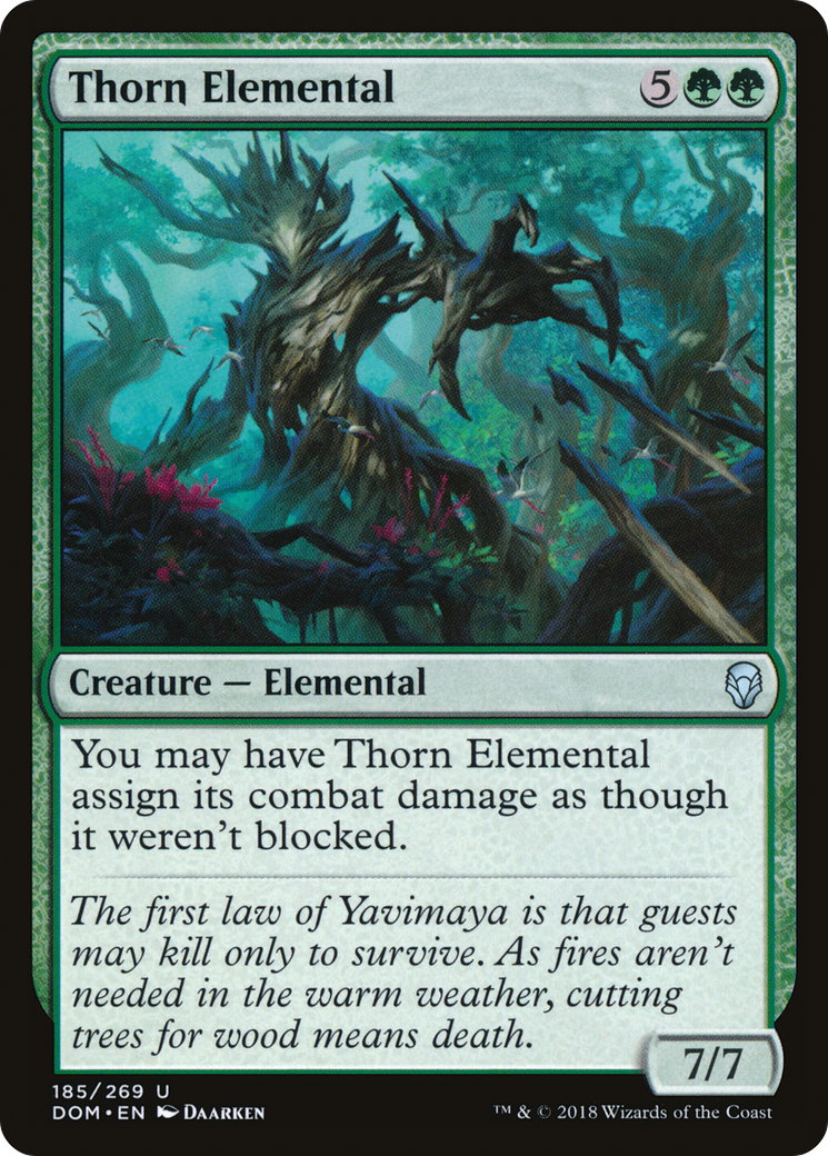 Image of Thorn Elemental (DOM-185) - Dominaria Foil