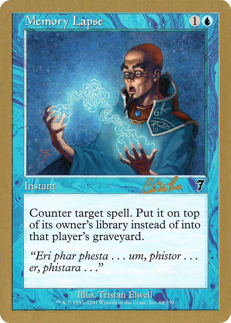 Image of Memory Lapse - 2002 Carlos Romao (7ED) (WCD-) - World Championship Decks 2002