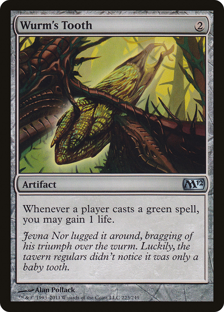 Image of Wurm's Tooth (M12-223) - Magic 2012 Foil