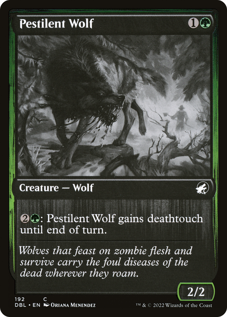 Image of Pestilent Wolf (DBL-192) - Innistrad: Double Feature