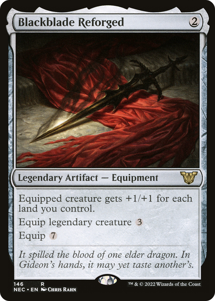Image of Blackblade Reforged (NEC-146) - Neon Dynasty Commander