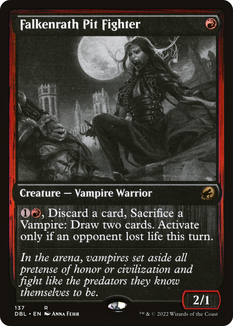 Image of Falkenrath Pit Fighter (DBL-137) - Innistrad: Double Feature