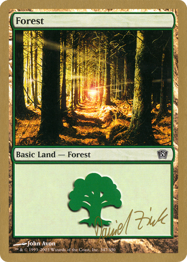 Image of Forest (347) - 2003 Daniel Zink (8ED) (WCD-) - World Championship Decks 2003