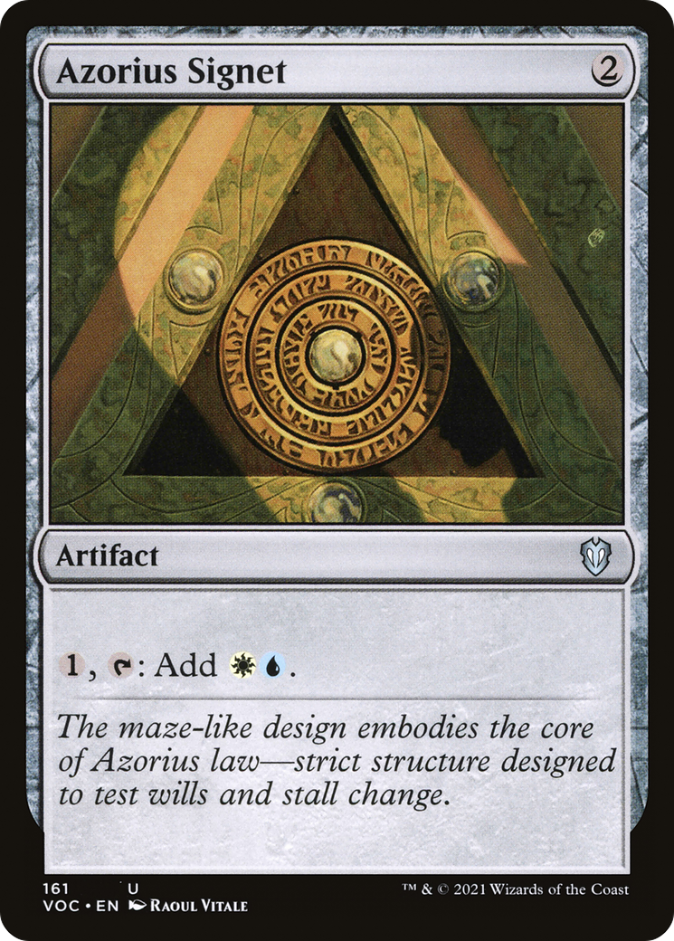 Image of Azorius Signet (VOC-161) - Crimson Vow Commander