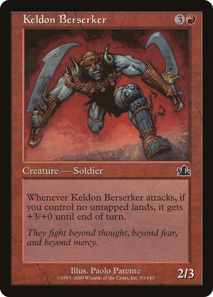 Image of Keldon Berserker (PCY-093) - Prophecy Foil