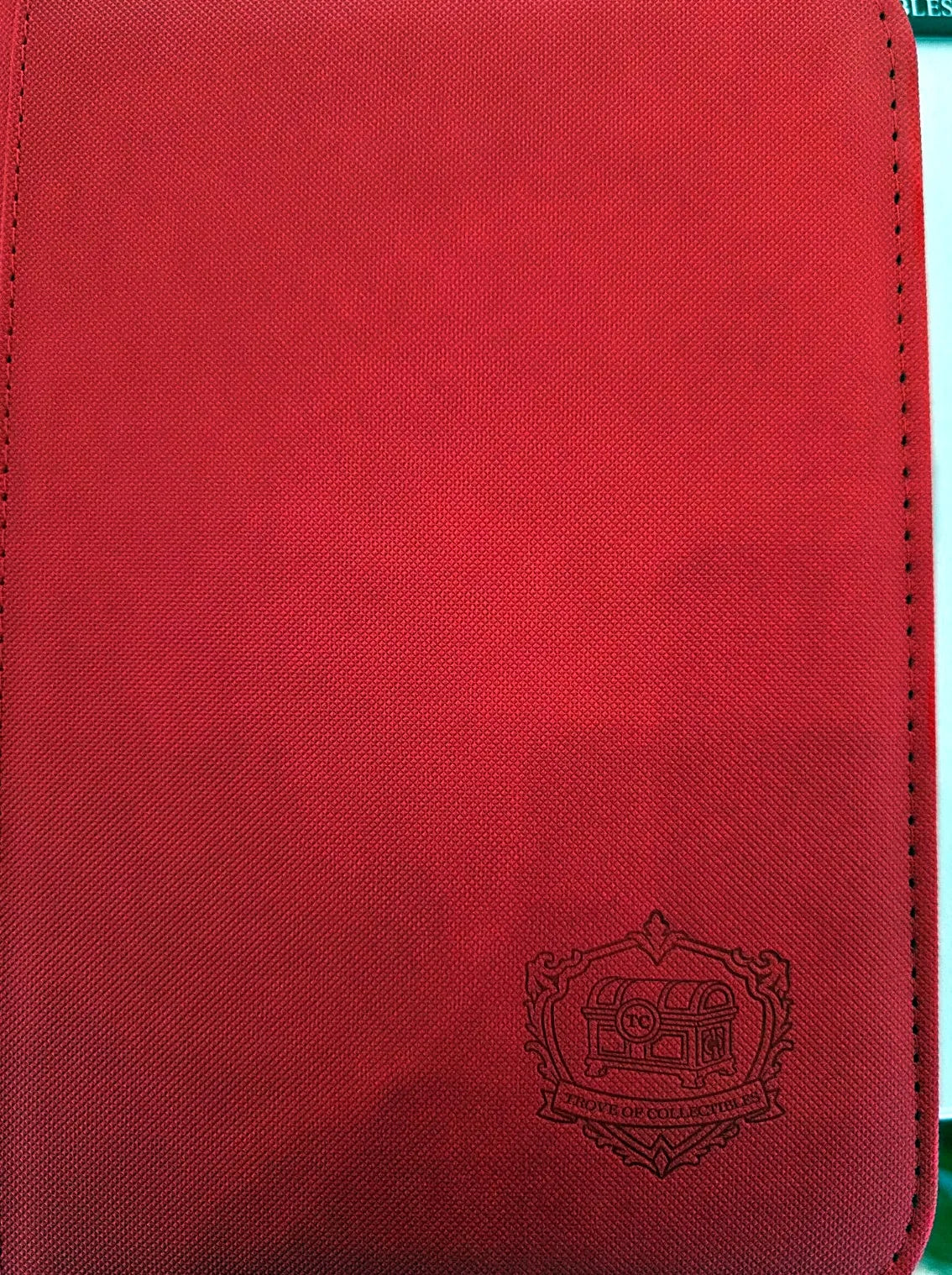 Image of TroveOfCollectibles 4 Pocket Binder Red