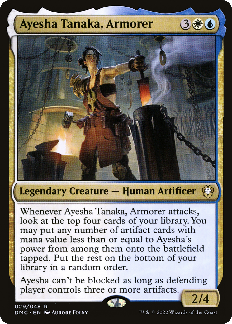 Image of Ayesha Tanaka, Armorer (DMC-029) - Dominaria United Commander Foil