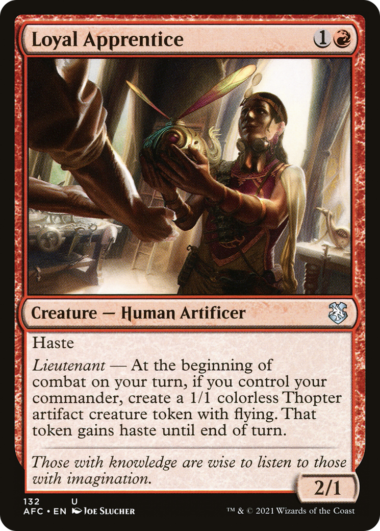 Image of Loyal Apprentice (AFC-132) - Forgotten Realms Commander