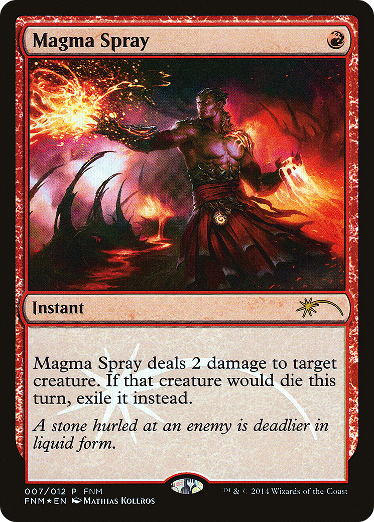 Image of Magma Spray (FNM-007) - Friday Night Magic 2014 Foil
