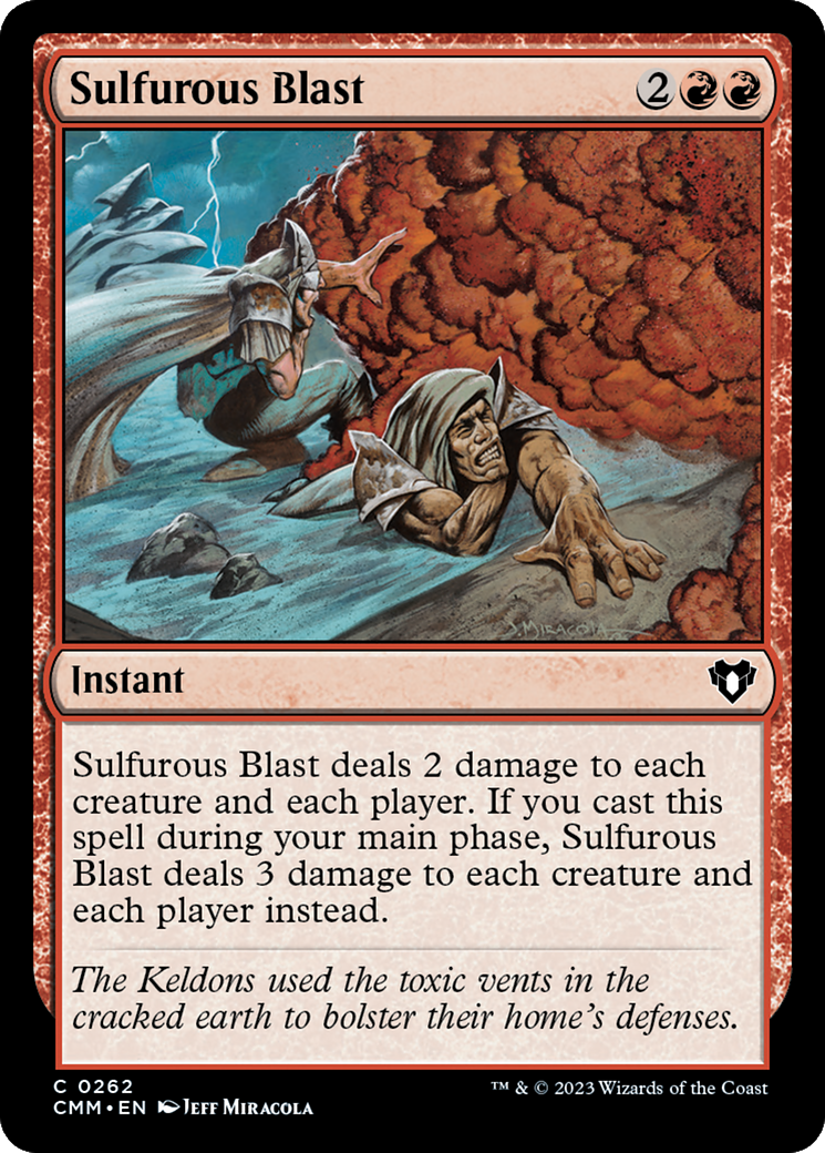 Image of Sulfurous Blast (CMM-262) - Commander Masters