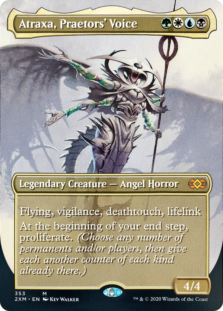 Image of Atraxa, Praetors' Voice (Borderless) (2XM-353) - Double Masters (Borderless) Foil