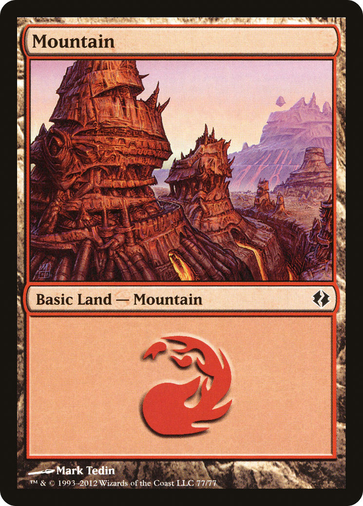 Image of Mountain (77) (DDI-077) - Duel Decks: Venser vs. Koth