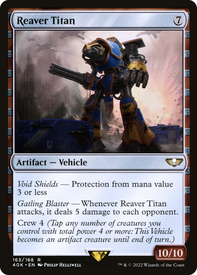 Image of Reaver Titan (40K-163) - Warhammer 40,000 Commander