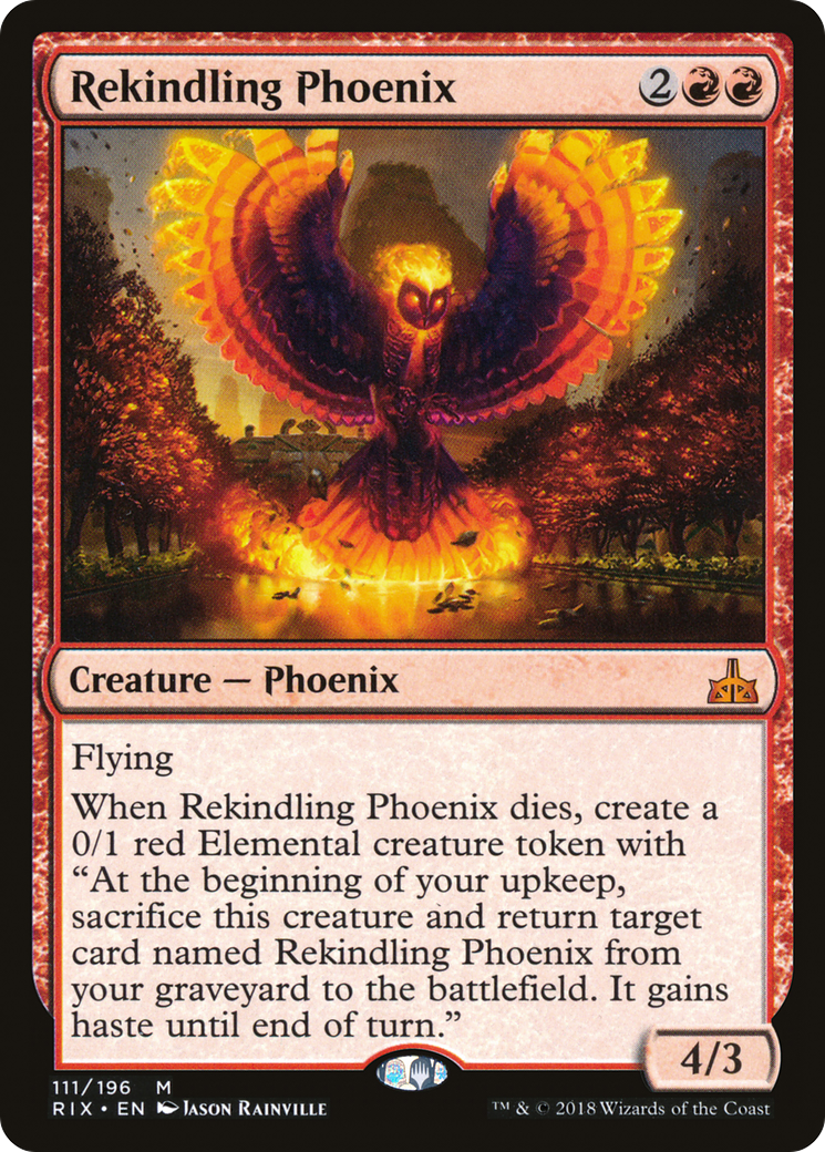 Image of Rekindling Phoenix (RIX-111) - Rivals of Ixalan Foil