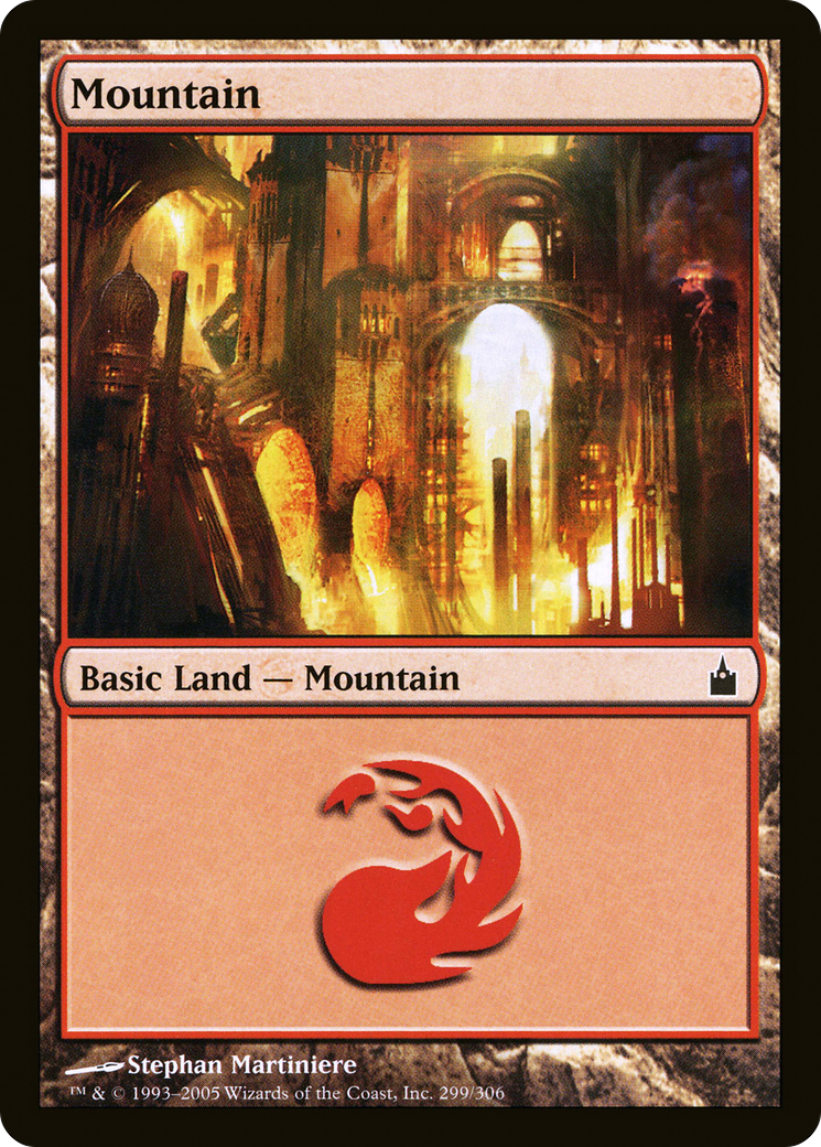 Image of Mountain (299) (RAV-299) - Ravnica: City of Guilds