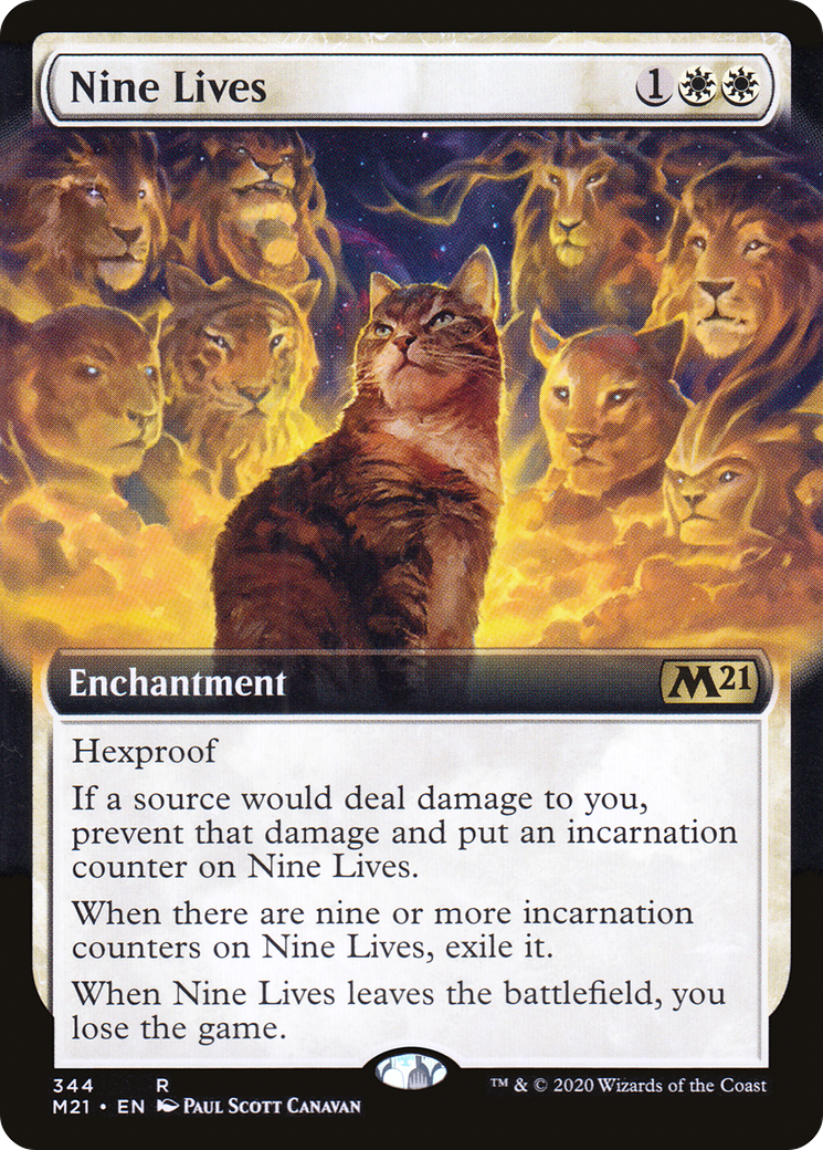 Image of Nine Lives (Extended Art) (M21-344) - Core Set 2021: (Extended Art) Foil