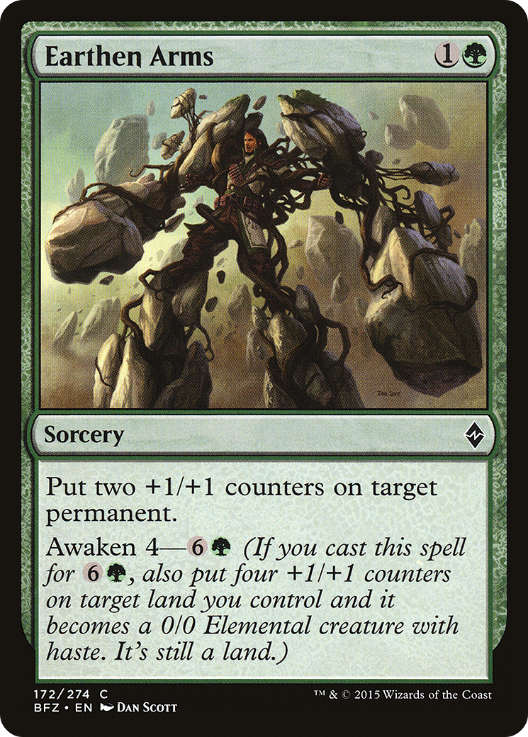 Image of Earthen Arms (BFZ-172) - Battle for Zendikar Foil